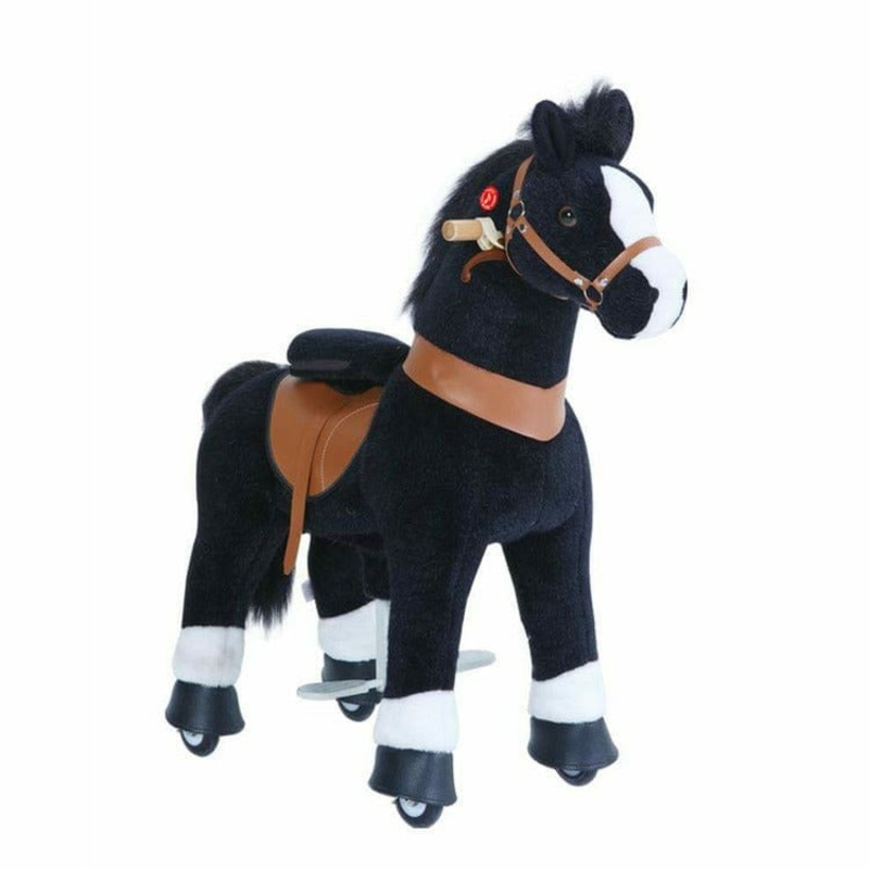 Black Model U Ride-On Horse – 4-7 Years