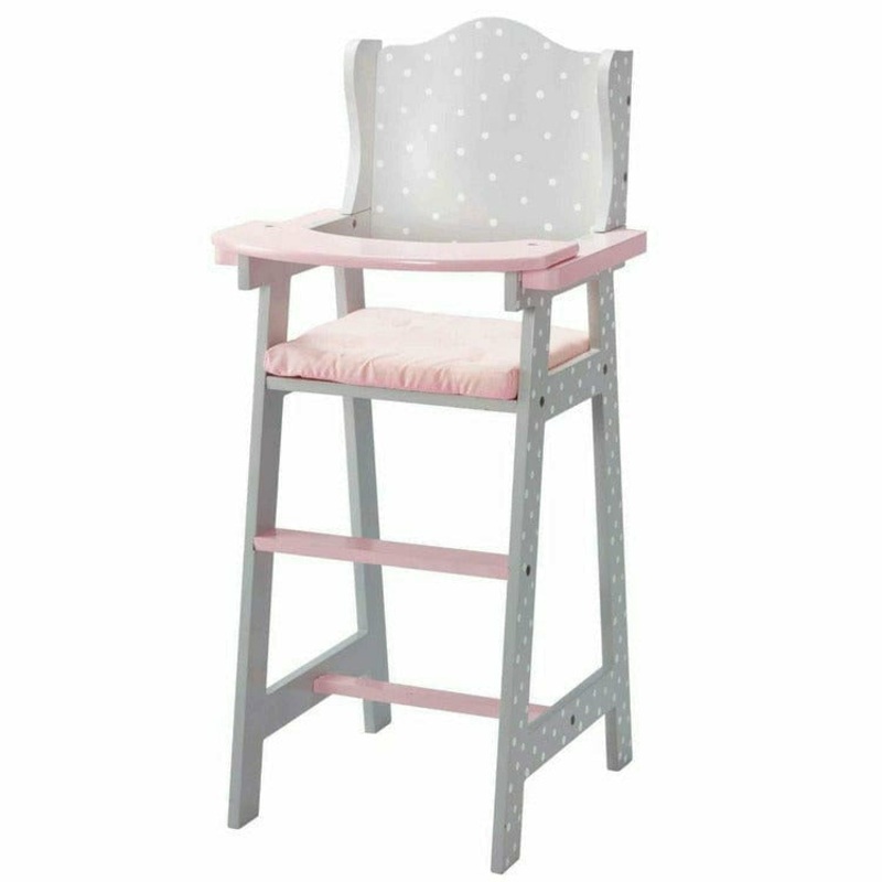 Polka Dots Princess Baby Doll High Chair – Grey