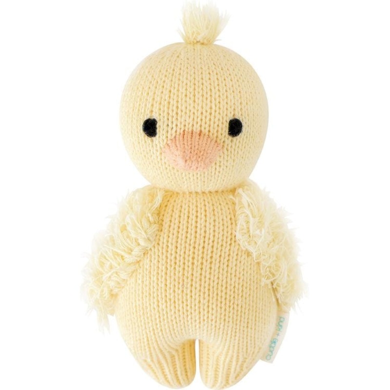 7 Baby Duckling Hand-Knit Doll