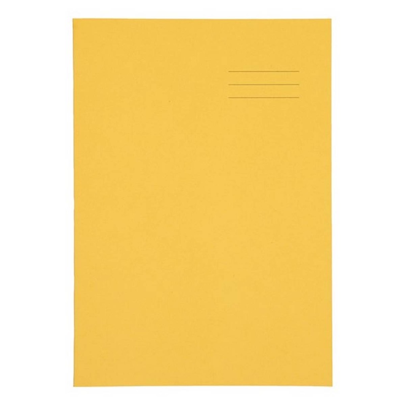 A4+ Exercise Book 80 Page, Plain, Yellow  Pack of 50