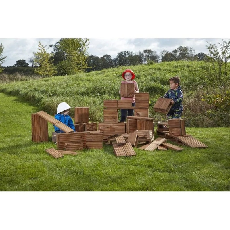 Deckciting Blocks Builders Yard Pack  Pack of 75