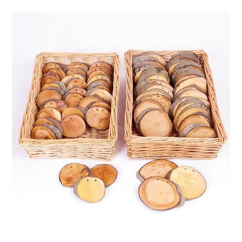 Large Wooden Discs  Set of 30