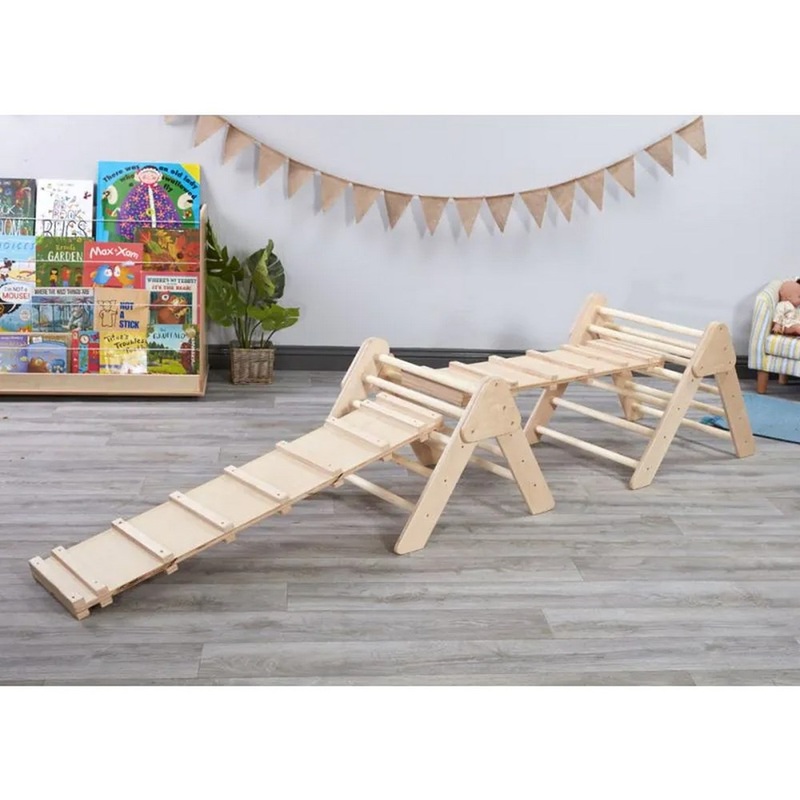 Pikler Style Clambering Folding Triangles  4 Piece Set