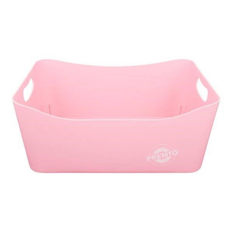 Premto Pastel Large Storage Basket  Pink Sherbet