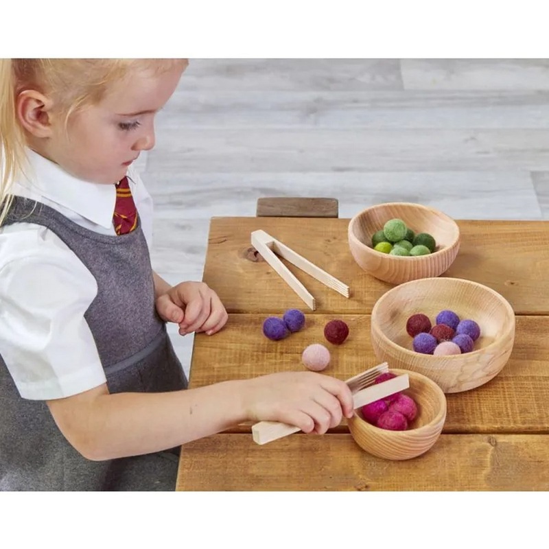 Wooden Nesting Bowls  Set of 3