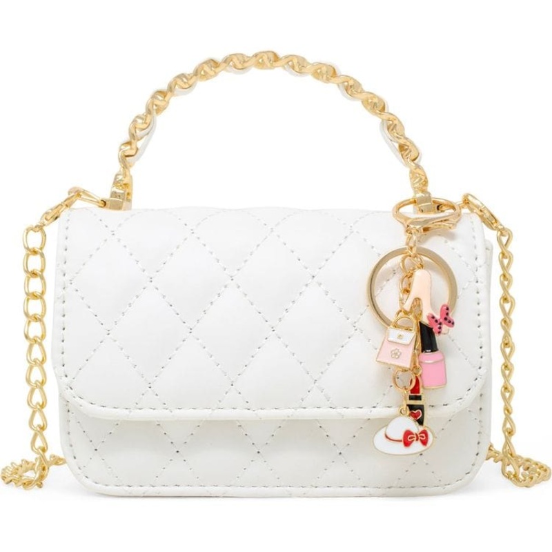 Classic Link Chain Handle Handbag – White