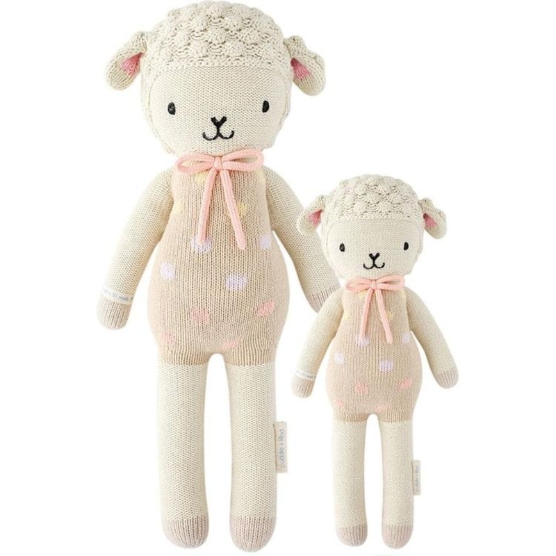 Little 13 Lucy the Lamb (Pastel) Hand-Knit Doll