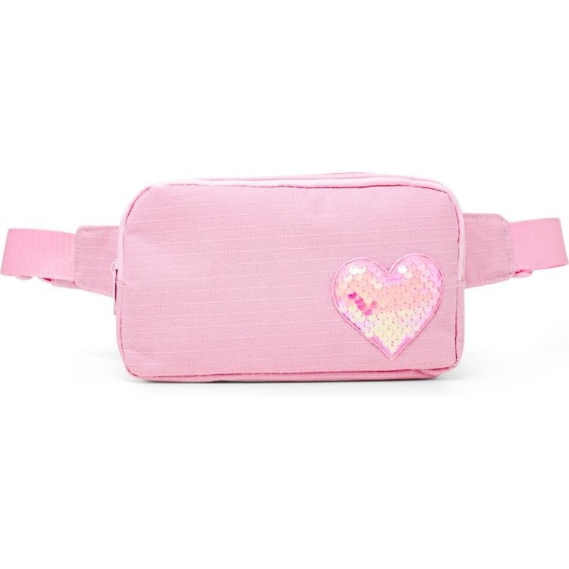 Sequin Heart Belt Bag for Kids – Pink