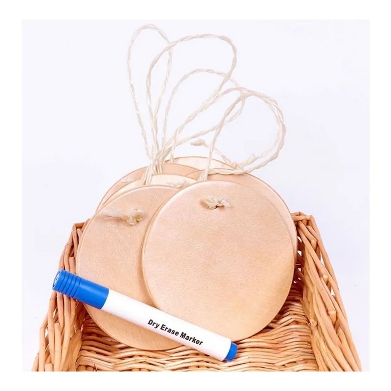 Small Natural Hanging Writing Boards  Set of 6