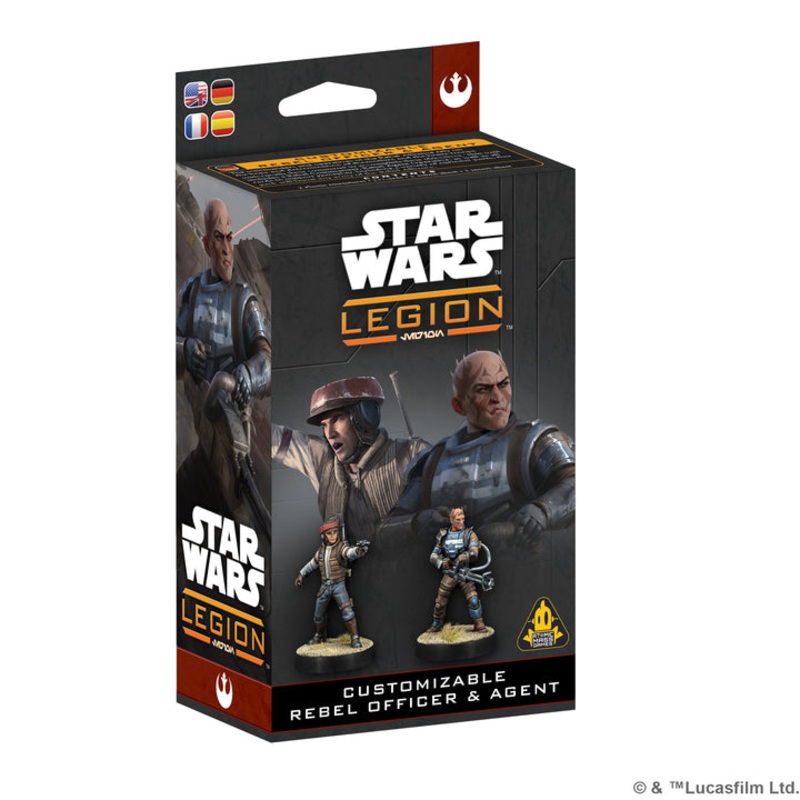 Star Wars Legion: Customizable Rebel Officer & Agent (ONLINE ORDER ONLY)