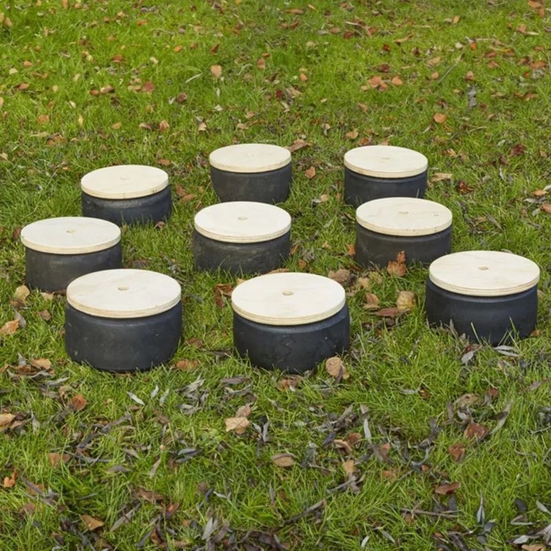 Tiny Tyre Stepping Circles  Set of 10