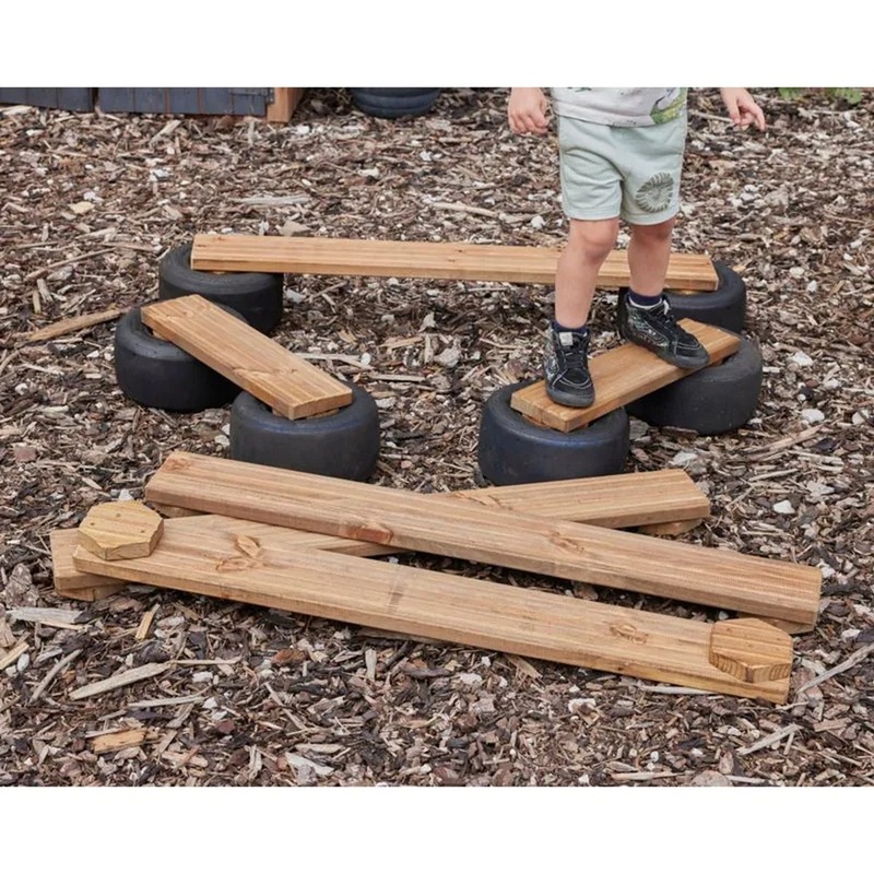 Tiny Tyre Walking Planks  Set of 6
