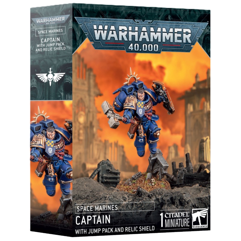 Warhammer 40K: Space Marines – Captain with Jump Pack and Relic Shield (ONLINE ORDER ONLY)