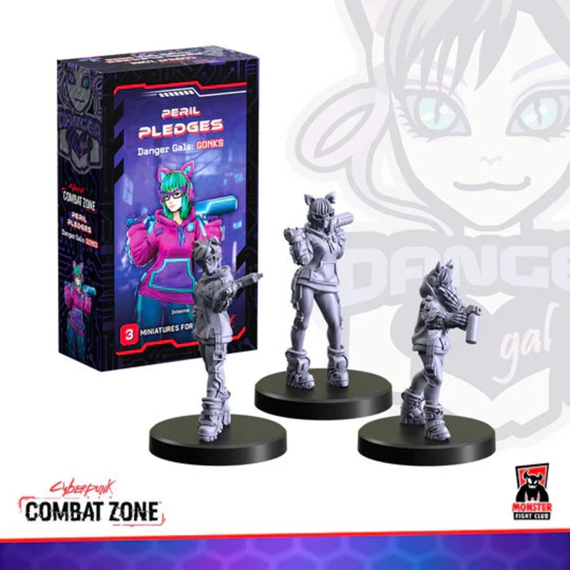 Cyberpunk RED: Combat Zone – Peril Pledges (Danger Gals Gonks) (ONLINE ORDER ONLY)