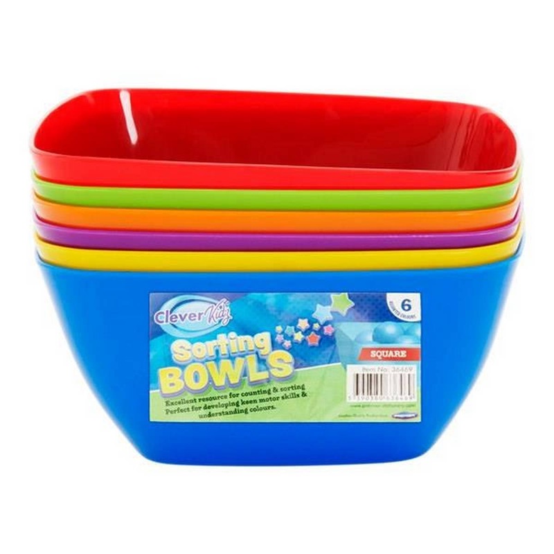 Square Sorting Bowls Pack of 6