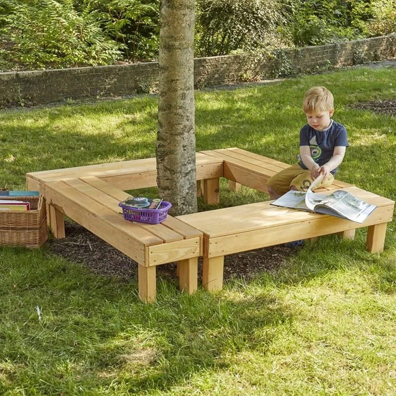 Seat Around Bench Set  Set of 4