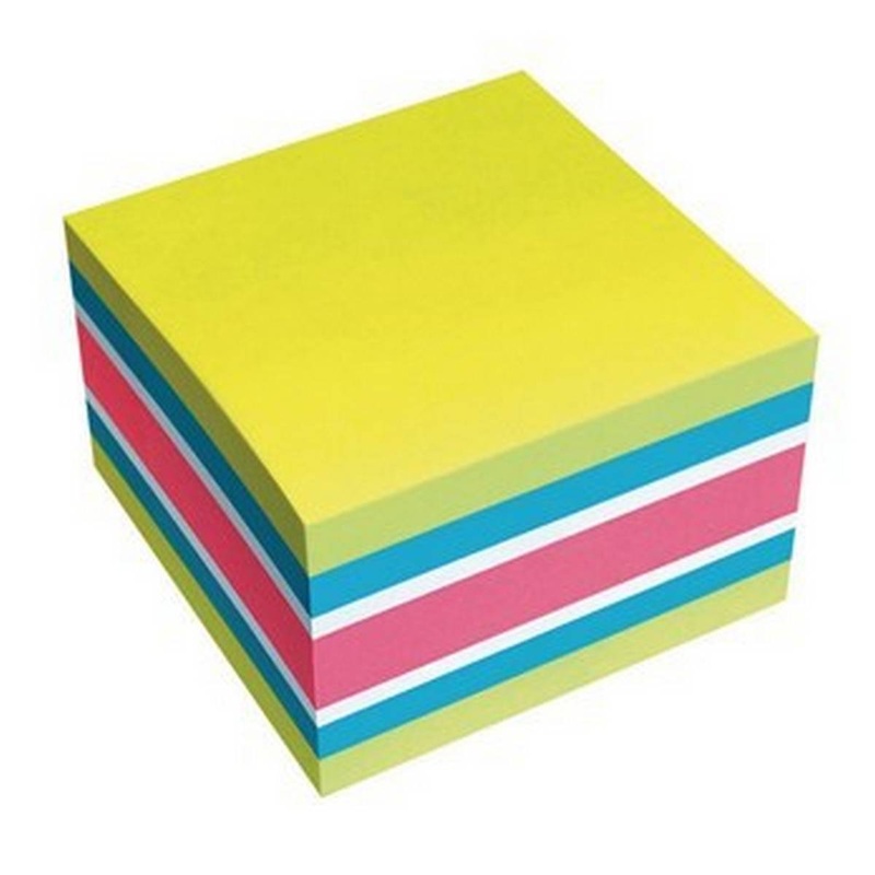 Brilliant Cube Sticky Notes Cube  Mix 1  75 x 75mm