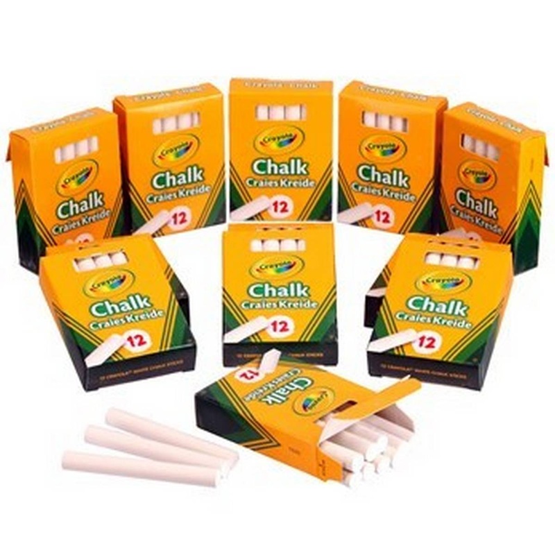 Crayola Anti-Dust Chalk  White  Pack of 144