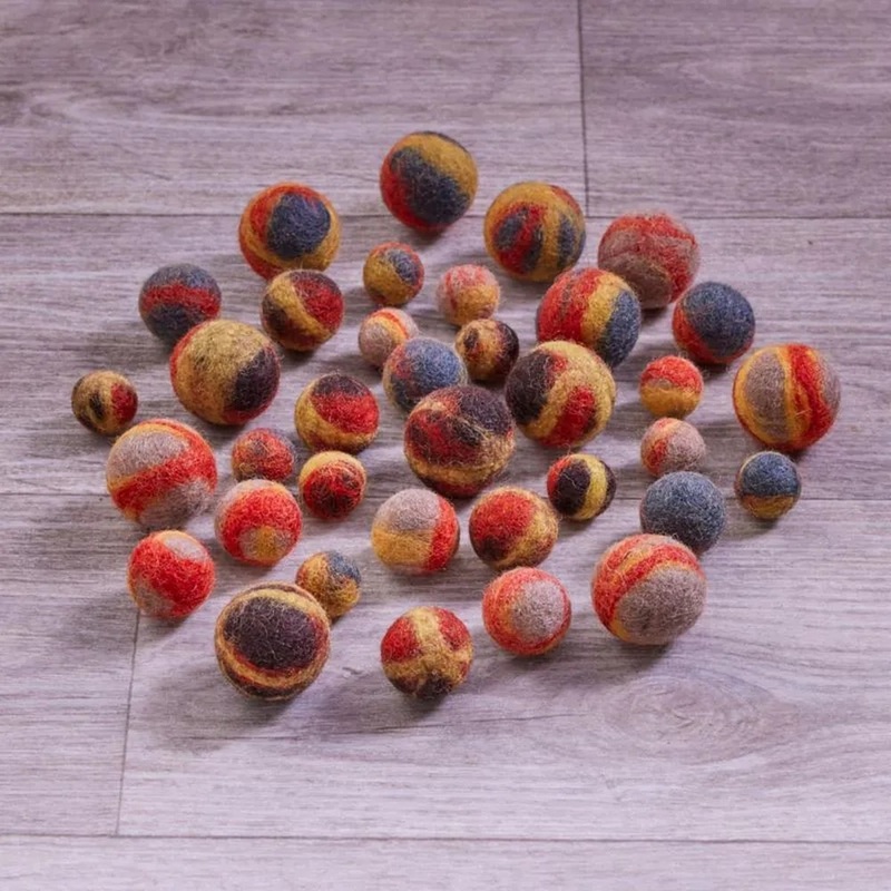 Felt Volcano Scenery Balls