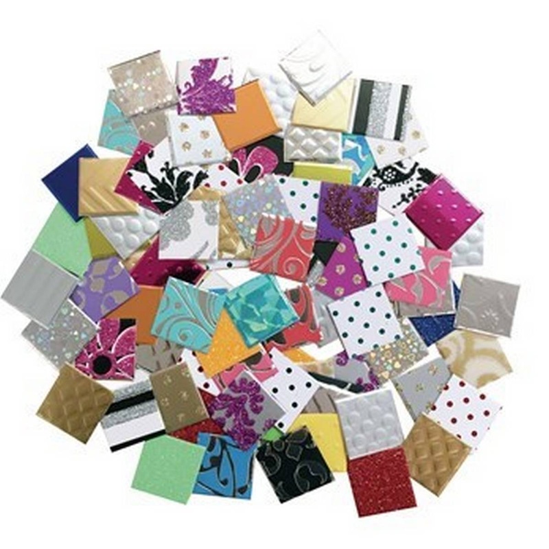 Jumbo Textured Paper Mosaics Assortment  Pack of 2000