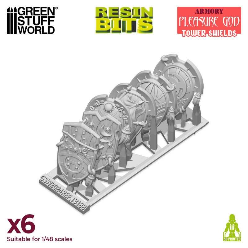 3D Printed Armory – Pleasure God Tower Shields (x6)