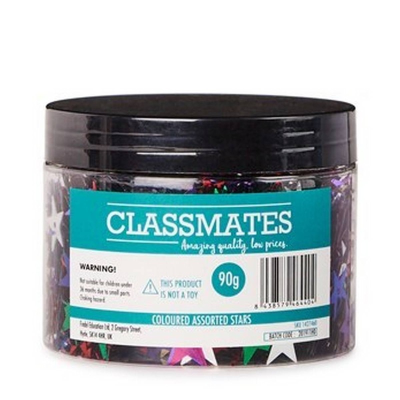 Classmates Mixed Star Sequins  90g Tub