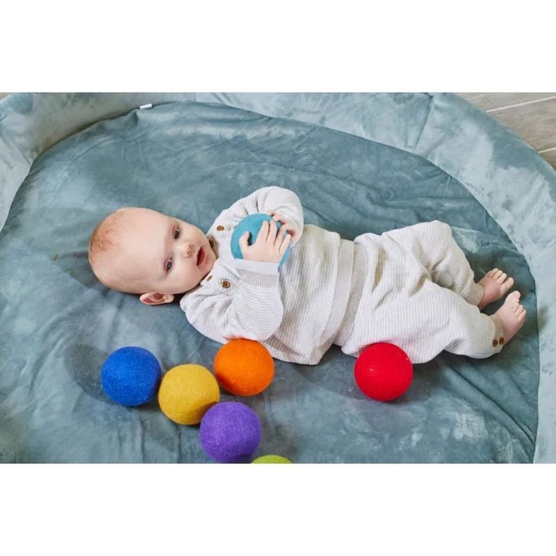 Large Rainbow Felt Balls
