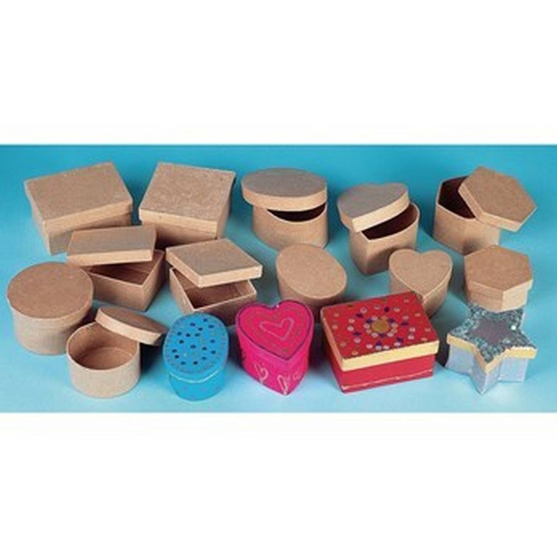 Papier Mch Boxes  Pack of 12