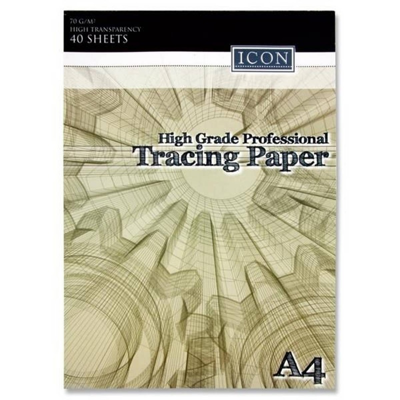 A4 70gsm Tracing Paper Pad of 40 Sheets