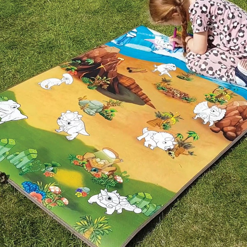 Colour and Wipe Large Dinosaur Play Mat (120 x 90 cm)