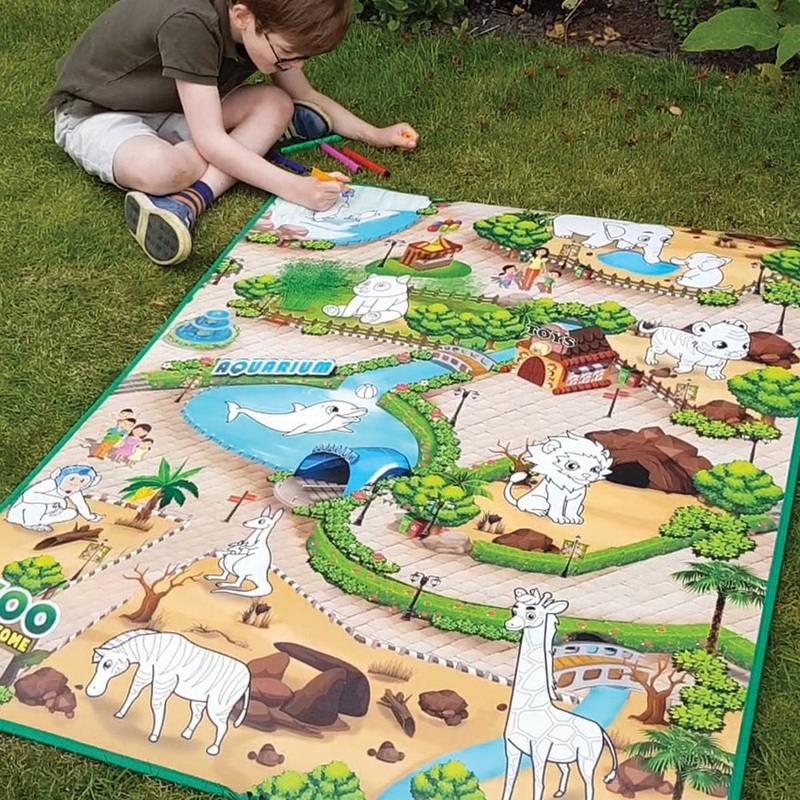 Colour and Wipe Large Zoo Play Mat (120 x 90cm)