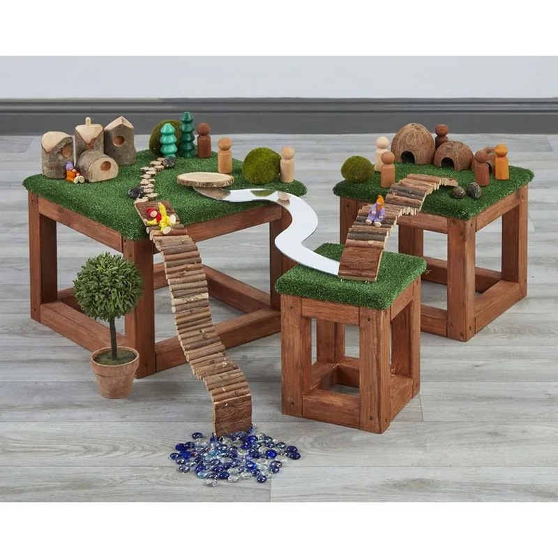 Small World Grass Platforms  3 Piece Set