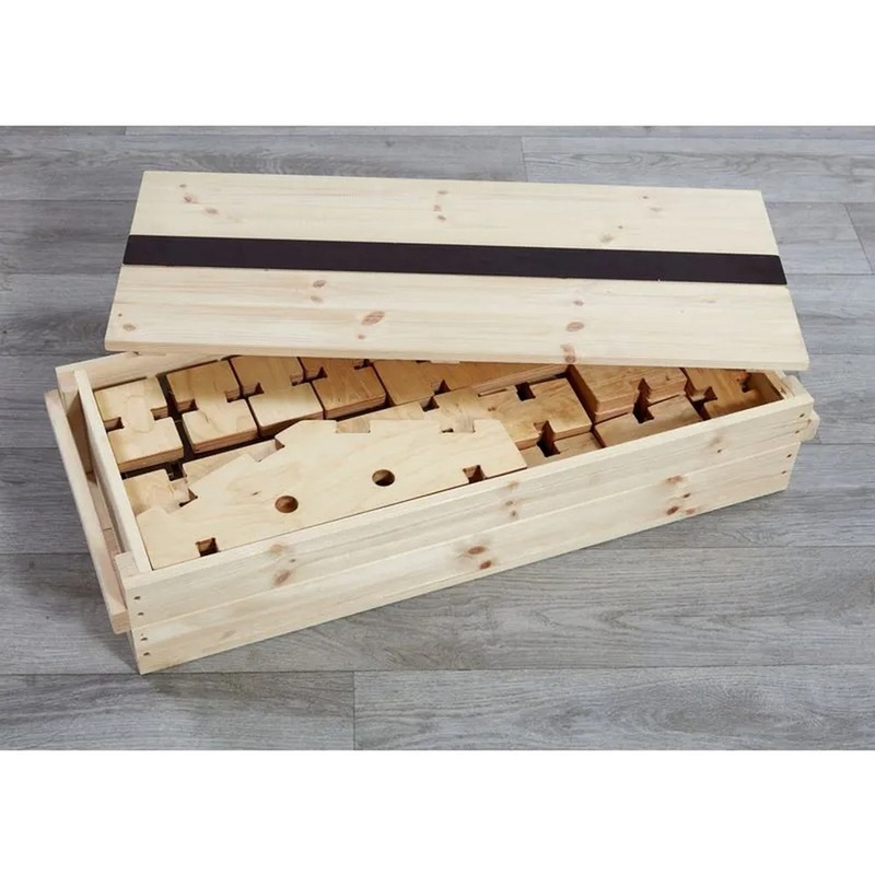Natural Build a boards  100 Piece Set