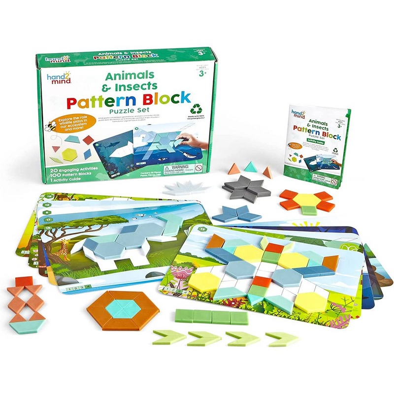 ***Animals & Insects Pattern Block Puzzle Set
