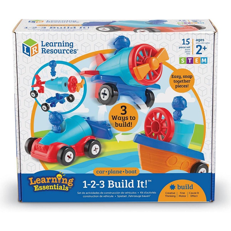 **1-2-3 Build It! Car-Plane-Boat