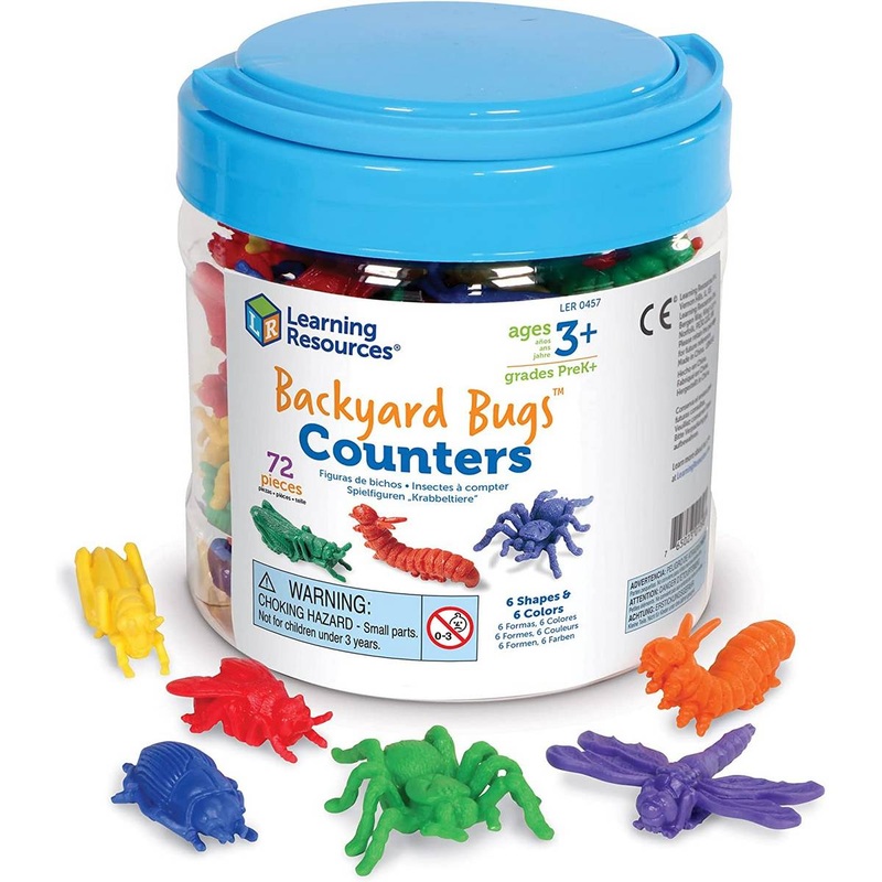 Backyard Bugs Counters (Set of 72)