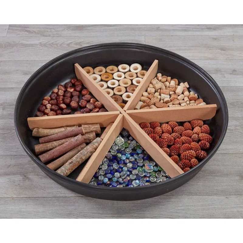 Deep Spot Tray Wooden Divider Insert