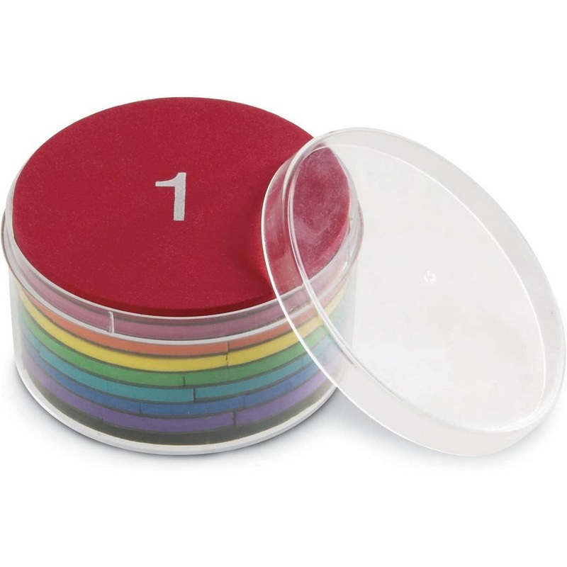 Double-Sided Magnetic Demonstration Rainbow Fraction Foam Circles