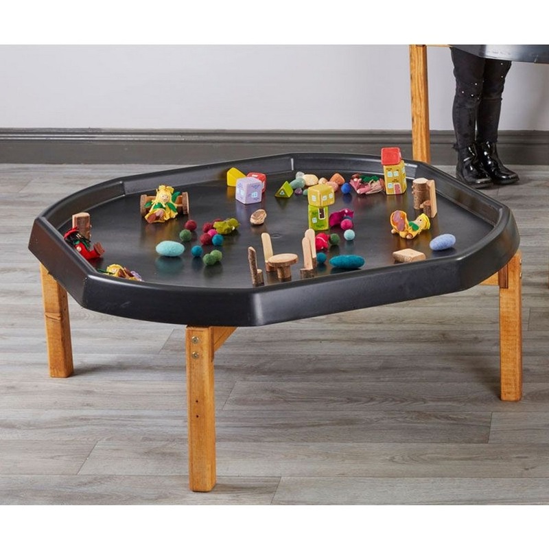 Indoor Wooden Tuff Play Tray Stand  Small