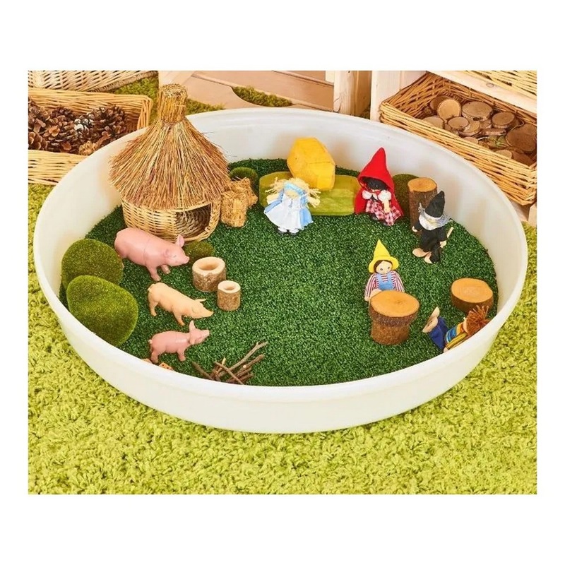 Deep Spot Tray  Grass Circle Insert