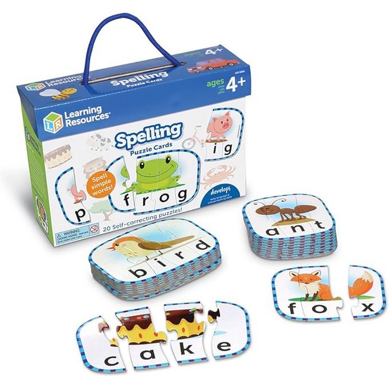 Learning Resources Self Correcting Spelling Puzzle Cards