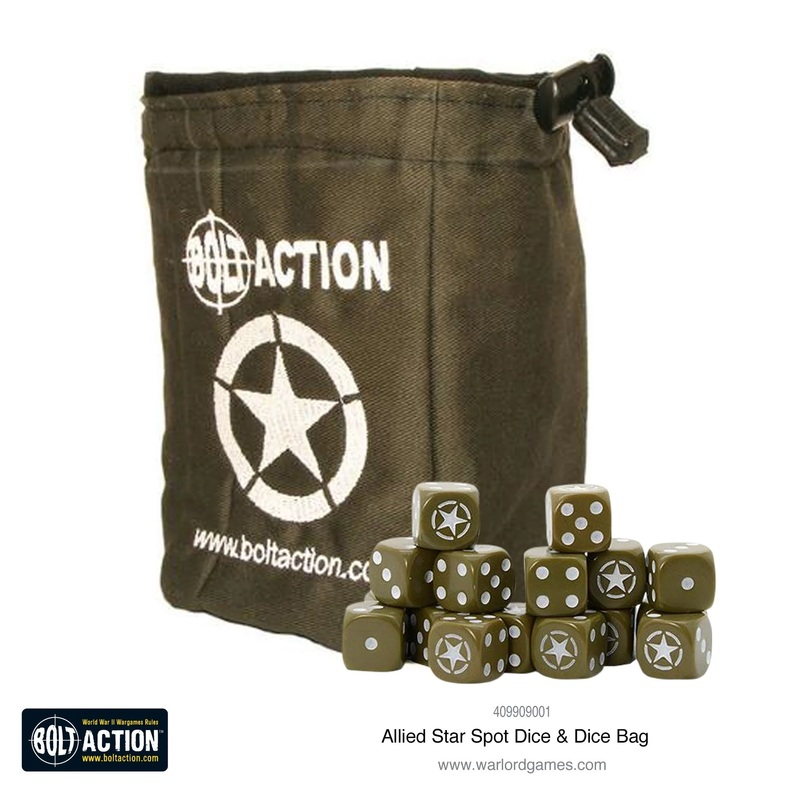 Bolt Action Dice Bag Allied Star