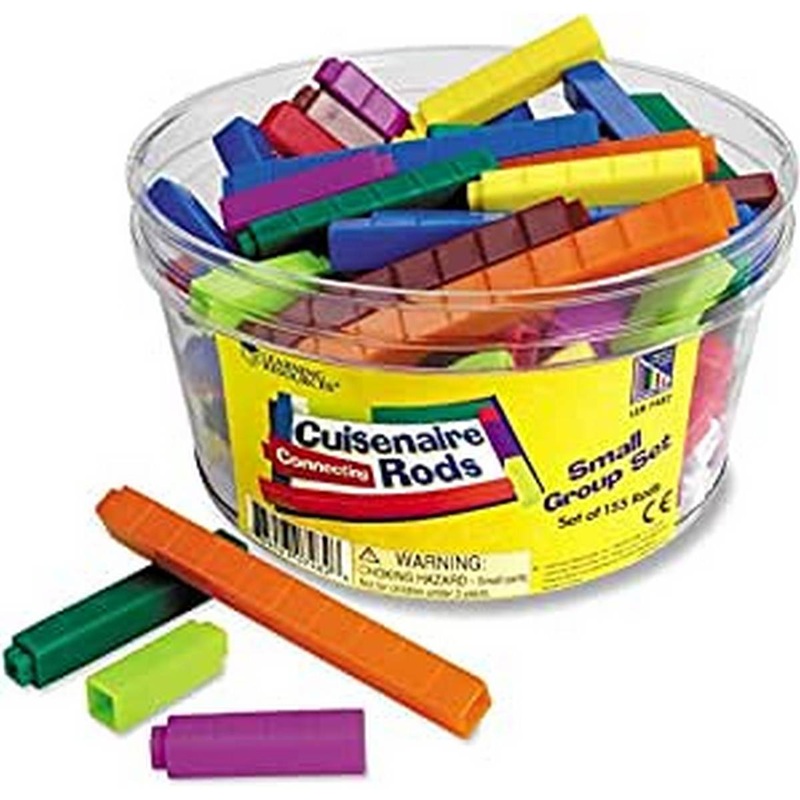 **Interlocking Plastic Cuisenaire Rods Small Group Set (in a tub)