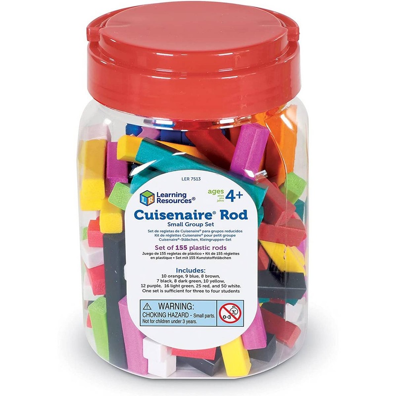 Learning Resources Cuisenaire Rods Small Group Set (Set of 155)