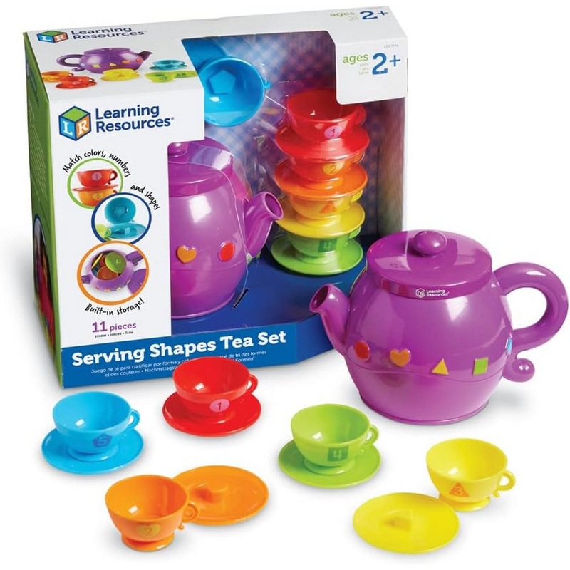Learning Resources Serving Shapes Tea Set