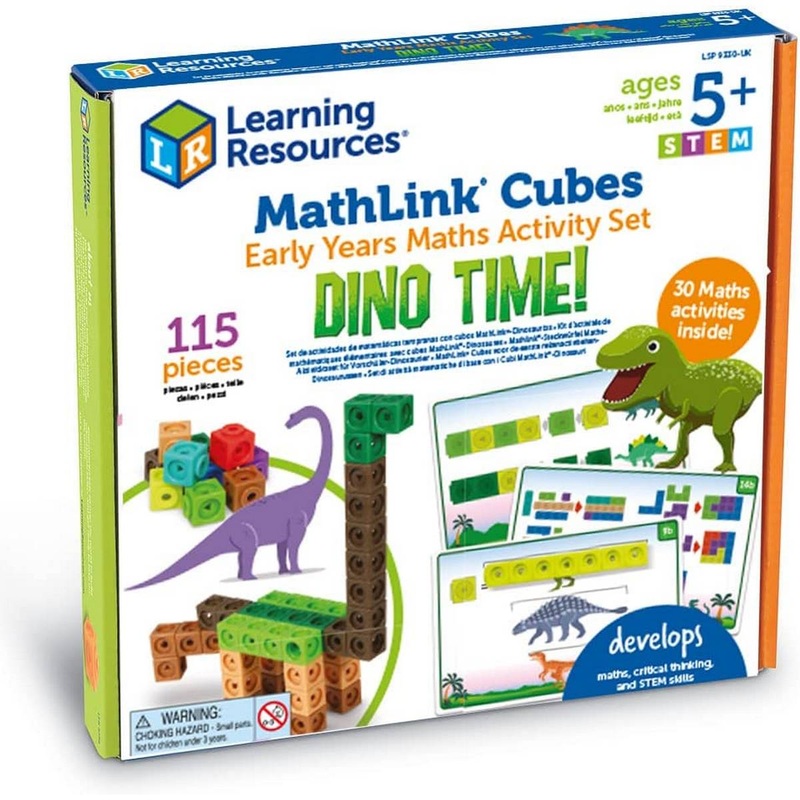 MathLink Cubes Early Maths Activity Set  Dino Time