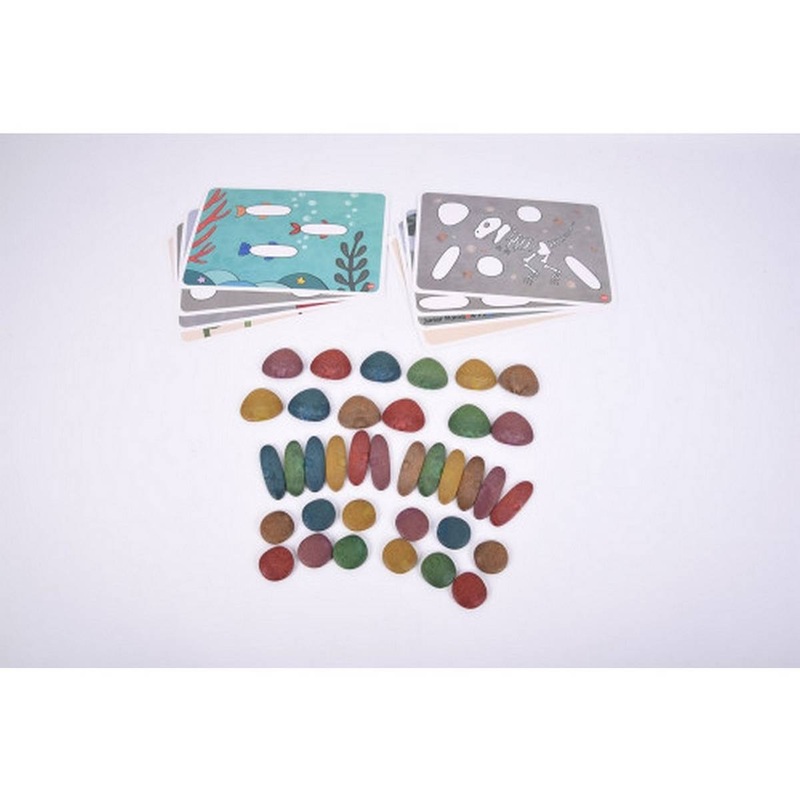 Eco-Friendly Junior Rainbow Pebbles  Pk44