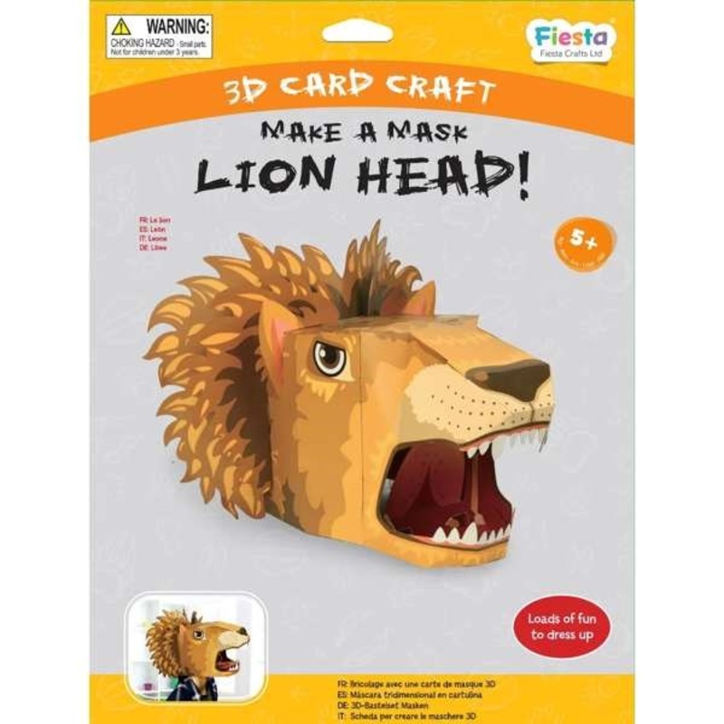 Lion 3D Mask Card Craft