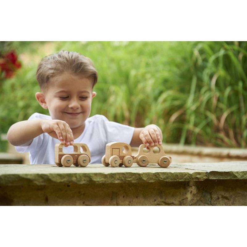 Natural Wooden Adventure Vehicles  Pack of 3