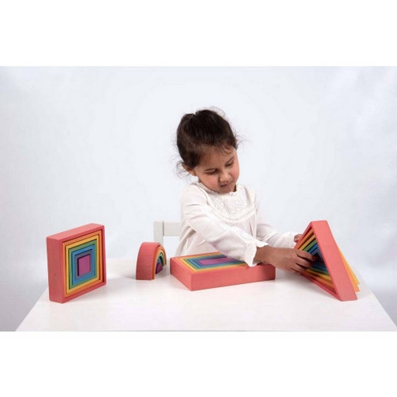 Rainbow Architect Triangles Pack of 7